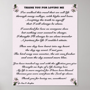 MERCI POUR M'AIMER POSTER