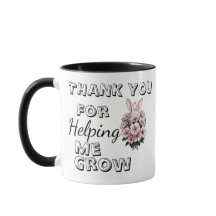 Merci pour m'avoir aidé à grandir Mug pour profess