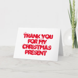 Merci pour mon cadeau de Noël