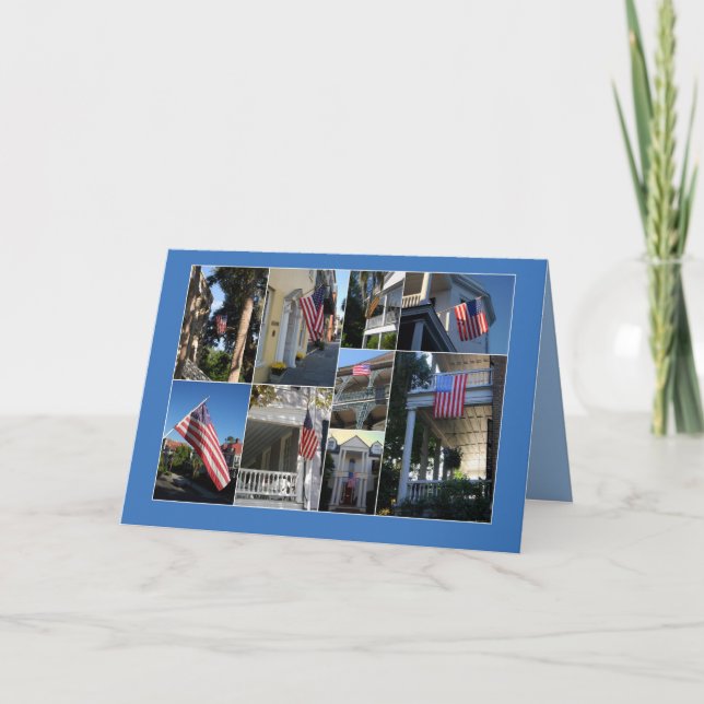 Merci pour Service American Flag Collage (Devant)