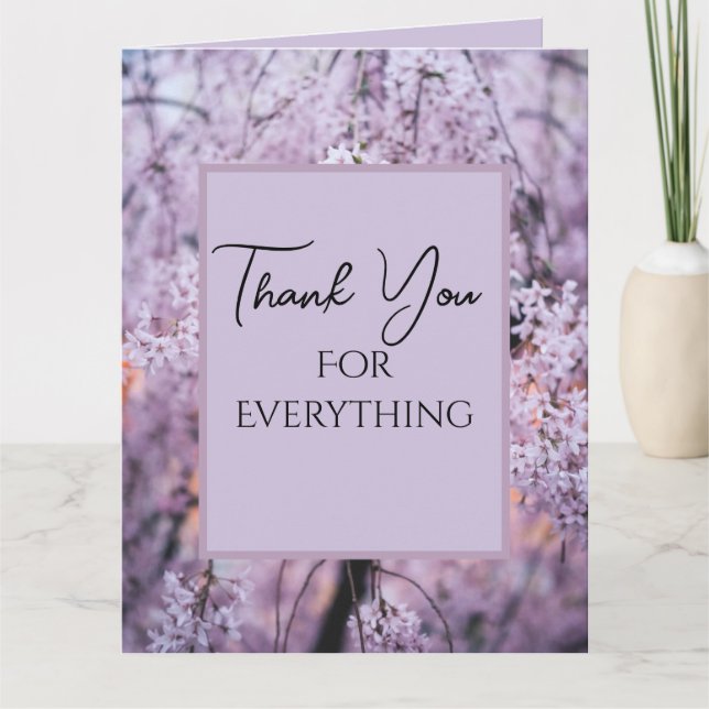 Merci pour tout Lilac Floral Springtime (Devant)