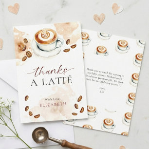 Merci pour un bébé à venir Baby Shower Thème Café