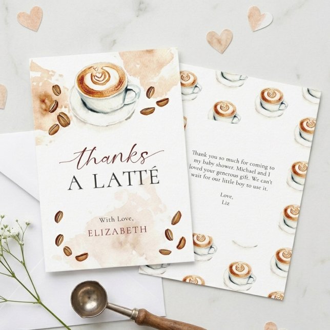Merci pour un bébé à venir Baby Shower Thème Café (Créateur téléchargé)