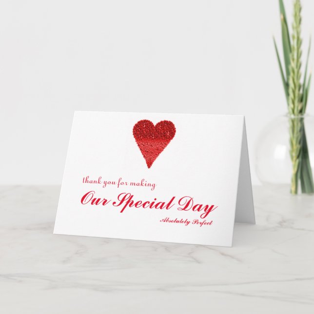 Merci pour une journée spéciale avec Bubbles Heart (Devant)