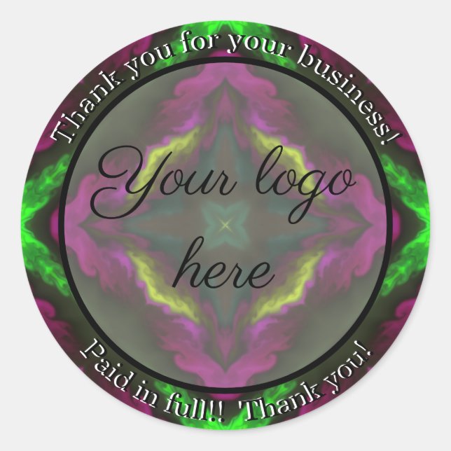 Merci pour vos autocollants d'entreprise (Devant)