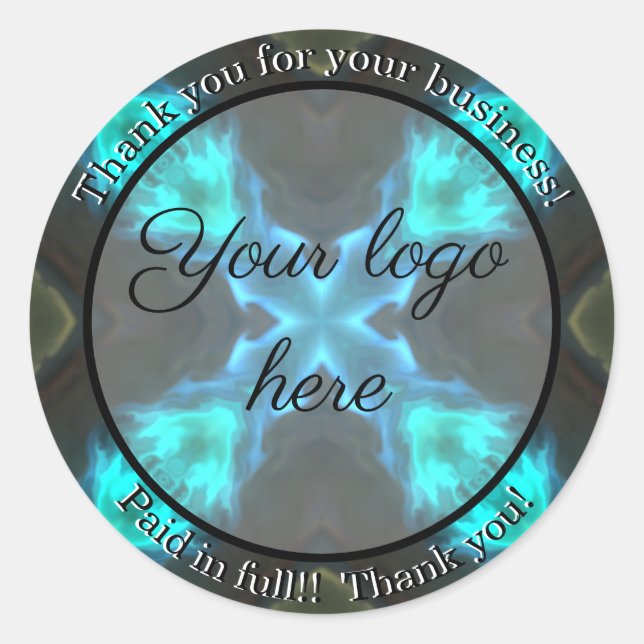 Merci pour vos autocollants d'entreprise (Devant)