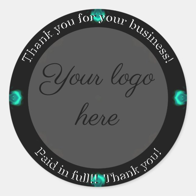 Merci pour vos autocollants d'entreprise (Devant)