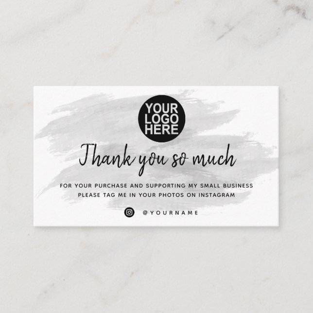 Merci Pour Vos Cartes De Commande (Devant)