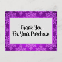 Merci pour votre achat Carte postale professionnel