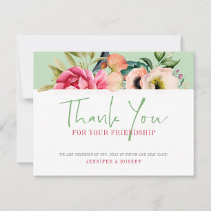 Merci pour votre amitié Boho fleurs