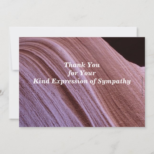 Merci pour votre canyon de grès de sympathie (Devant)