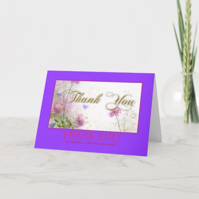 Merci Pour Votre Carte De Confiance (Devant)