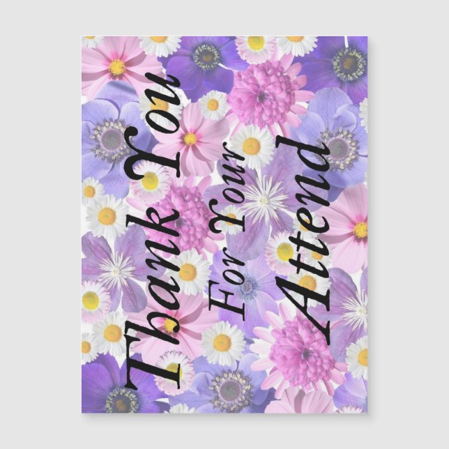 Merci pour votre carte de mariage d'assistance (Devant)