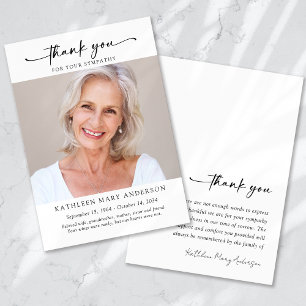 Merci pour votre Carte photo de sympathie