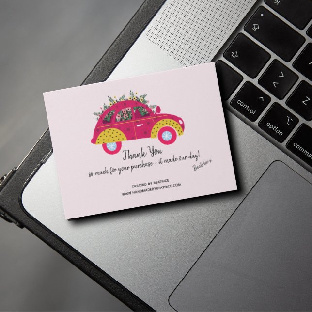 Merci pour votre commande amusant Floral Coloré (Créateur téléchargé)