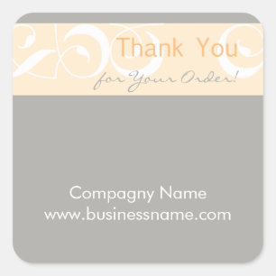 Merci pour votre commande Corporate Grey Sticker