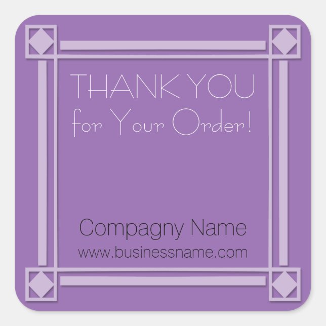 Merci pour votre commande Corporate Sticker (Devant)