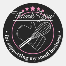 Merci Pour Votre Entreprise Sticker Gris