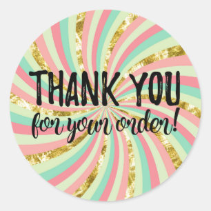 Merci pour votre étiquette de commande