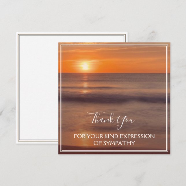 Merci Pour Votre Genre Expression De Sympathie (Devant / Derrière)