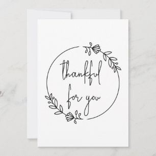 "merci pour vous" moderne simple fleuri Wreath