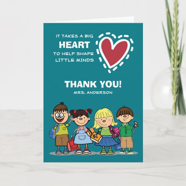 Merci, professeur. Cartes de voeux personnalisées (Devant)