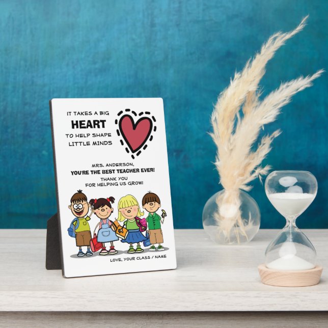 Merci, professeur. Plaque scolaire pour enfants et (Côté)