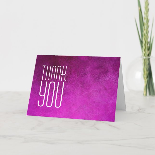 Merci Professionnel Moderne Pink Plain (Devant)