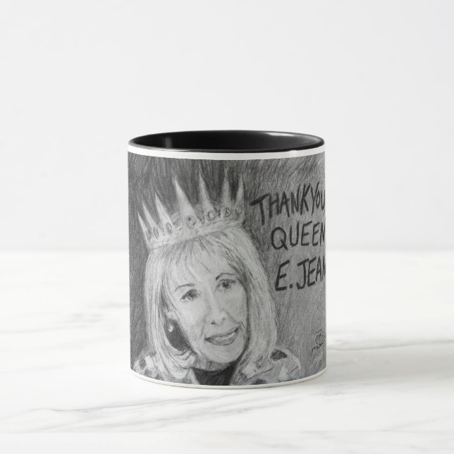 Merci Queen E. Jean ! Mug (Centre)