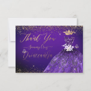 Merci Quinceanera Parties scintillant violet