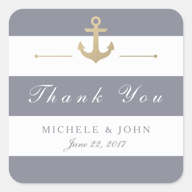 Merci rayé gris blanc favorise les autocollants (Devant)