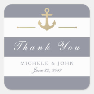 Merci rayé gris blanc favorise les autocollants