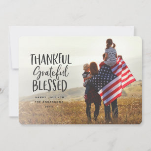 Merci, reconnaissant, béni action de grâce 4 juill