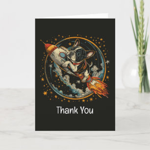 Merci Rockship Français Bulldog Astronaut