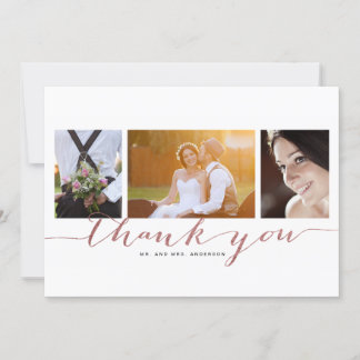Merci rose de mariage de collage de photo de
