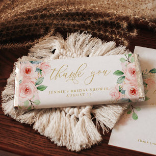 Merci rose Floral Barre de bonbons Favoriser le Wr