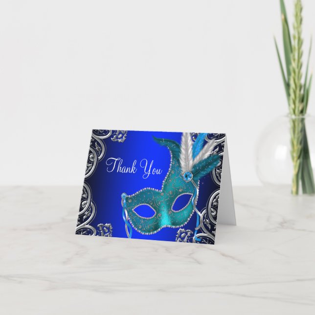 Merci Royal Blue Masquerade Party (Devant)
