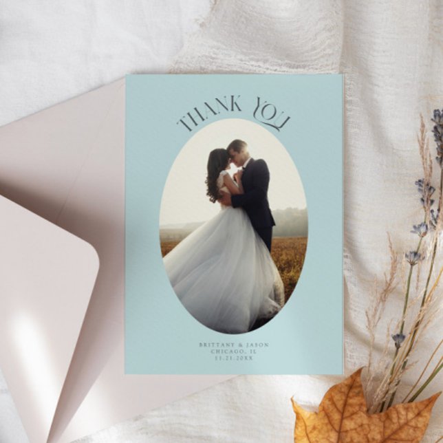 Merci russe Oval Turquoise Mariage Photo (Créateur téléchargé)