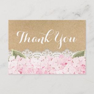 Merci rustique moderne de dentelle rose