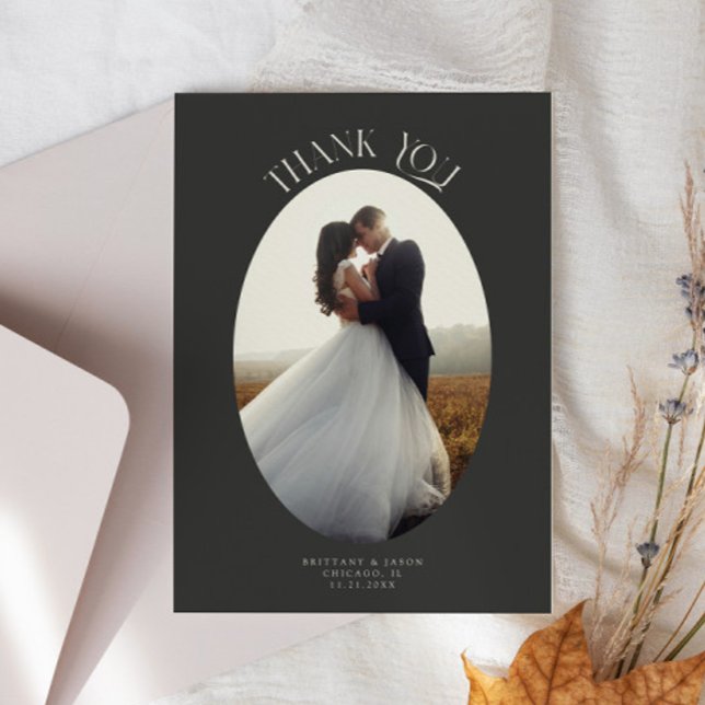 Merci rustique Oval Frame Mariage de charbon de bo (Créateur téléchargé)