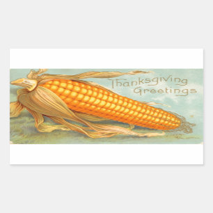 Merci salutations Corn sur Sticker Vintage Cob