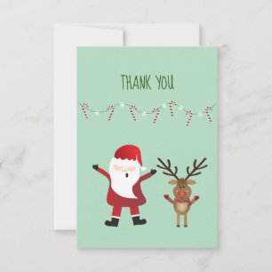Merci Santa Claus Reindeer Sucres de canne