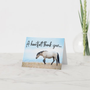 Merci sauvage à cheval