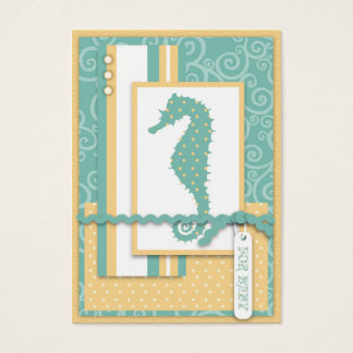 Merci Seahorse Baby Carte pour notes