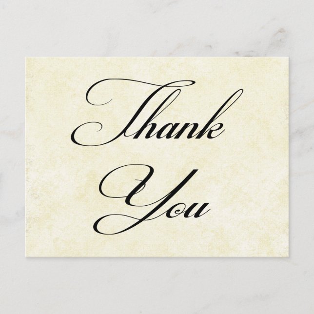 Merci Shabby Chic Tan Vintage Carte postale (Devant)