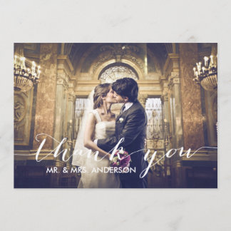 Merci simple épousant le carte photo