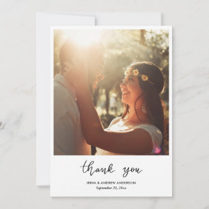 Merci simple Script Mariage Couple Photo