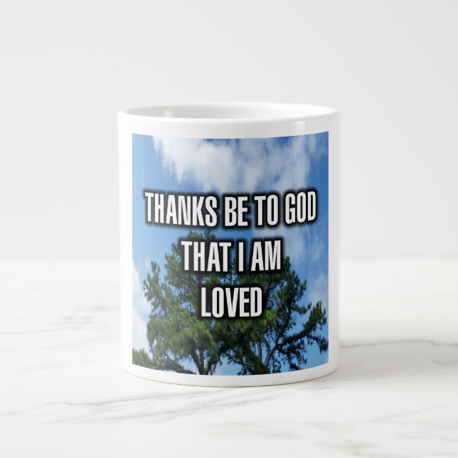 Merci Sois À Dieu Que J'Ai Une Mug Aimée (Devant)