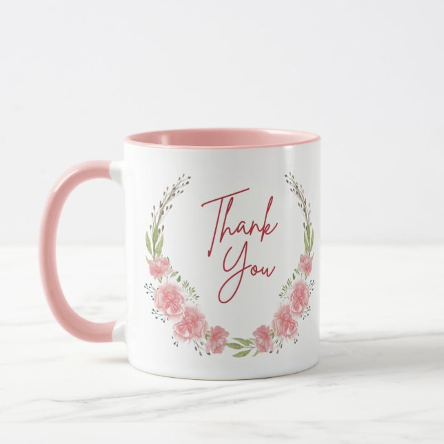 Merci Sous les fleurs | Tasses de café | (Gauche)
