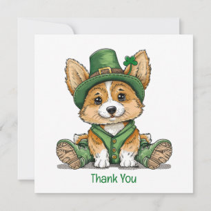 Merci St. Patrick's Day Corgi Chien